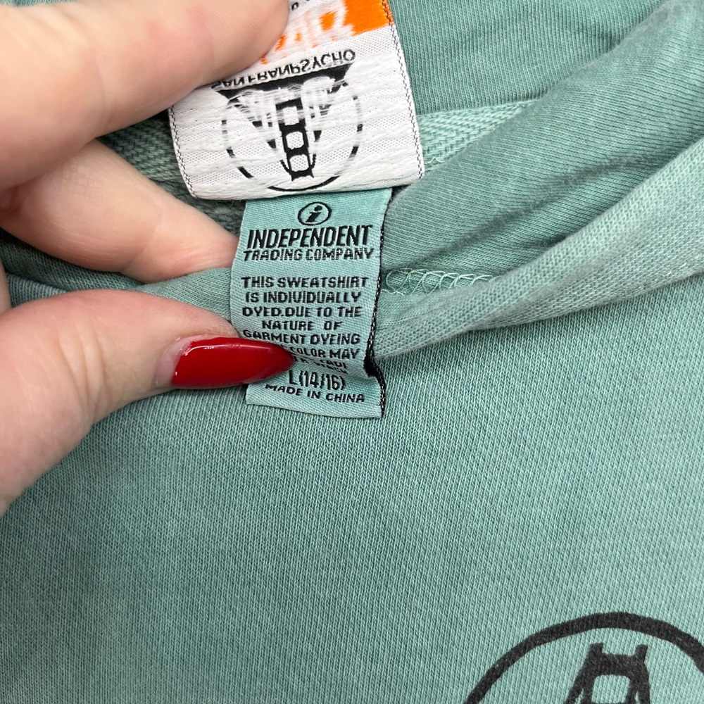 Kids Mint Green San Francisco‎ Hoodie - Picture 3 of 7